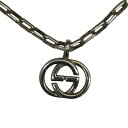 【中古】【GUCCI】グッチ シルバーネックレス GGロゴ メンズ レディース USED-B【リサイクルマート秩父店】r245-1200216905800042