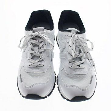 【中古】【New Balance】ニューバランス ローカットスニーカー ML574D TA シューズ 白 ホワイト ブラック 日本サイズ:約27.5cm 靴 メンズ USED-A【リサイクルマート秩父店】m21-1200501905800484