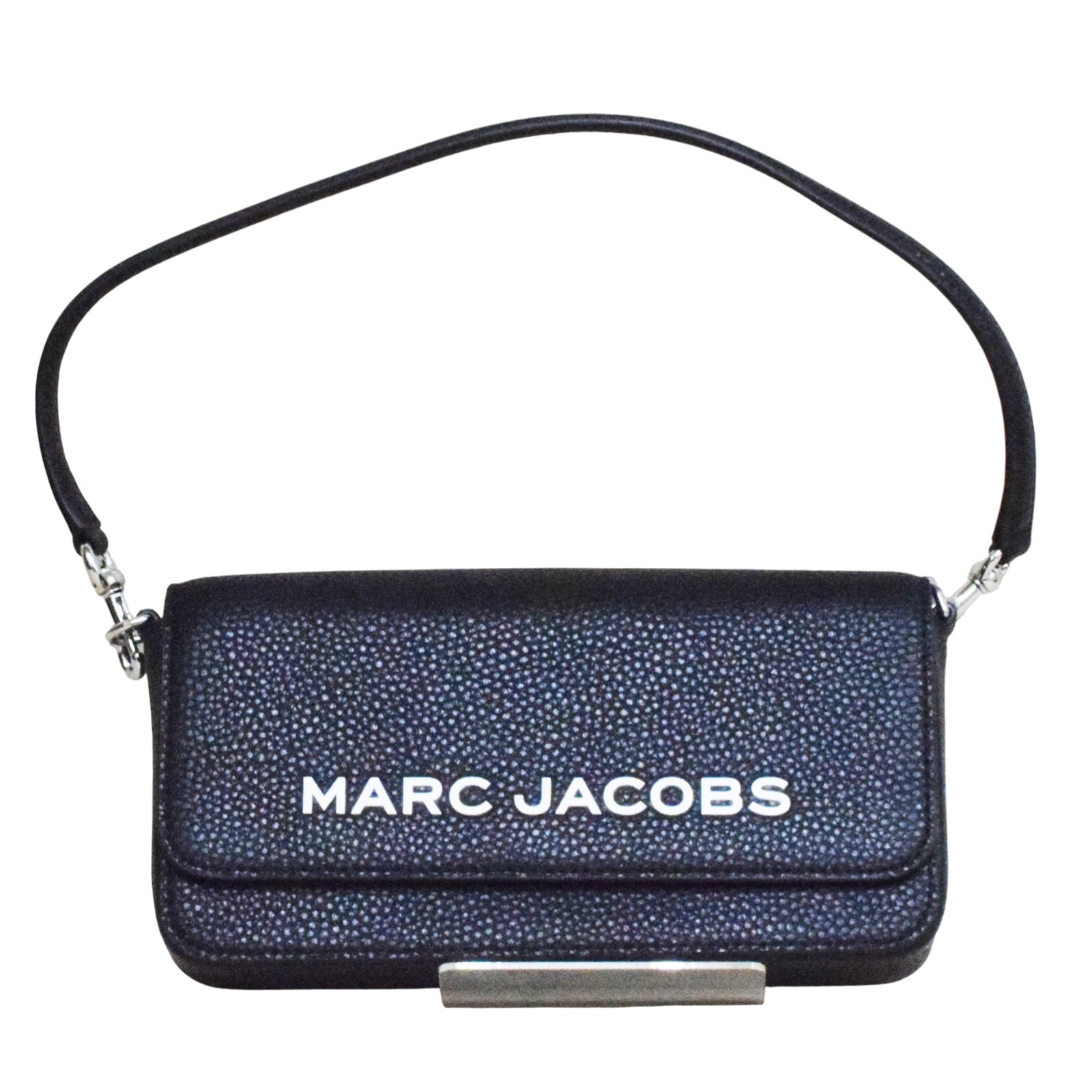 樂天商城 - 【中古】【MARC JACOBS】マークジェイコブス 2WAY ショルダー ハンドバッグ ブラック マグネット開閉 ロゴ シルバー金具 レザー USED-A【リサイクルマート秩父店】r262-1200293905801093