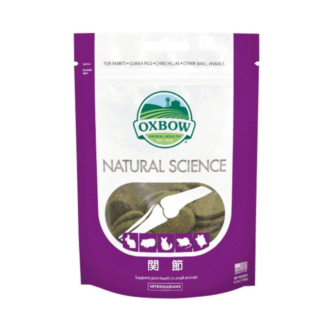 チモシー OXBOW ナチュラルサイエンス 関節 小動物用 60粒入