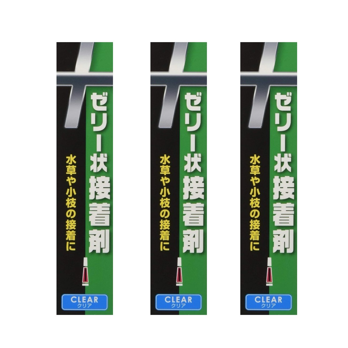 カミハタ アクアリウム用 ゼリー状接着剤 クリア 3本入