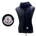 モンクレール 124 MONCLER モンクレール 0000800 04957 ネイビー マフラー SCIARPA