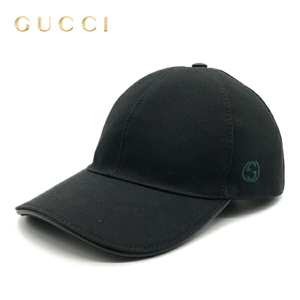 3 GUCCI グッチ インターロッキングG柄 刺繍入り キャンバス ベースボールキャップ 帽子 男女兼用 387554 4H010