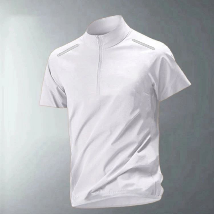 Other - 送料無料 モックネック ハイネック UVカット スポーツウェア メンズ ハーフジップ 半袖 Tシャツ ゴルフウェア 通気性 シャツ 涼しい 夏