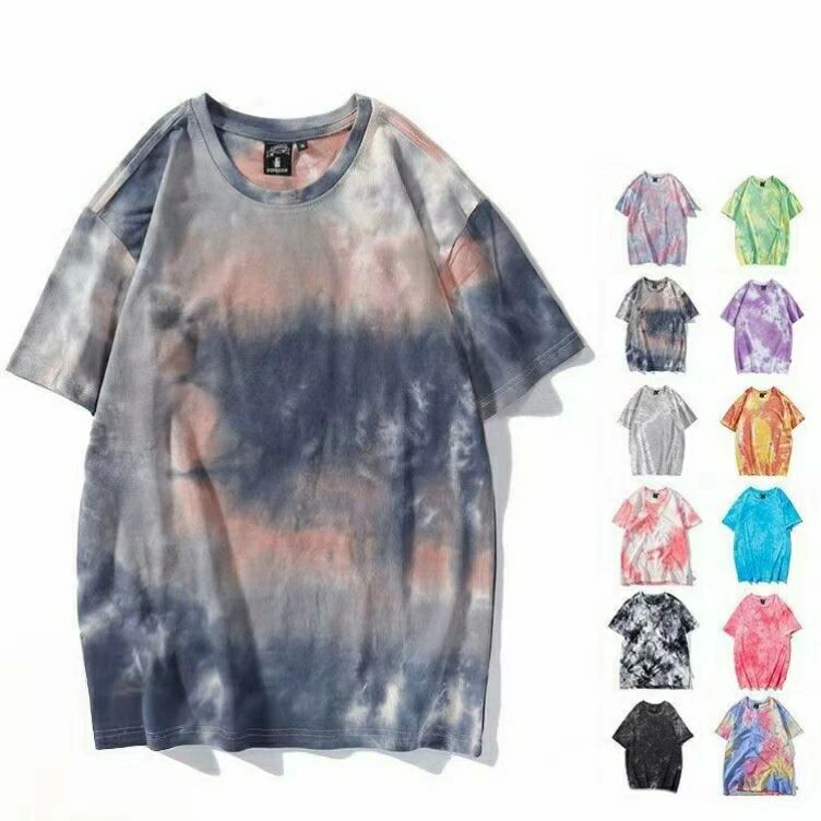 乐天商城 - 送料無料 Tシャツ メンズ タイダイTシャツ Tシャツ tシャツ 夏服 ティーシャツ 半袖 カットソー
