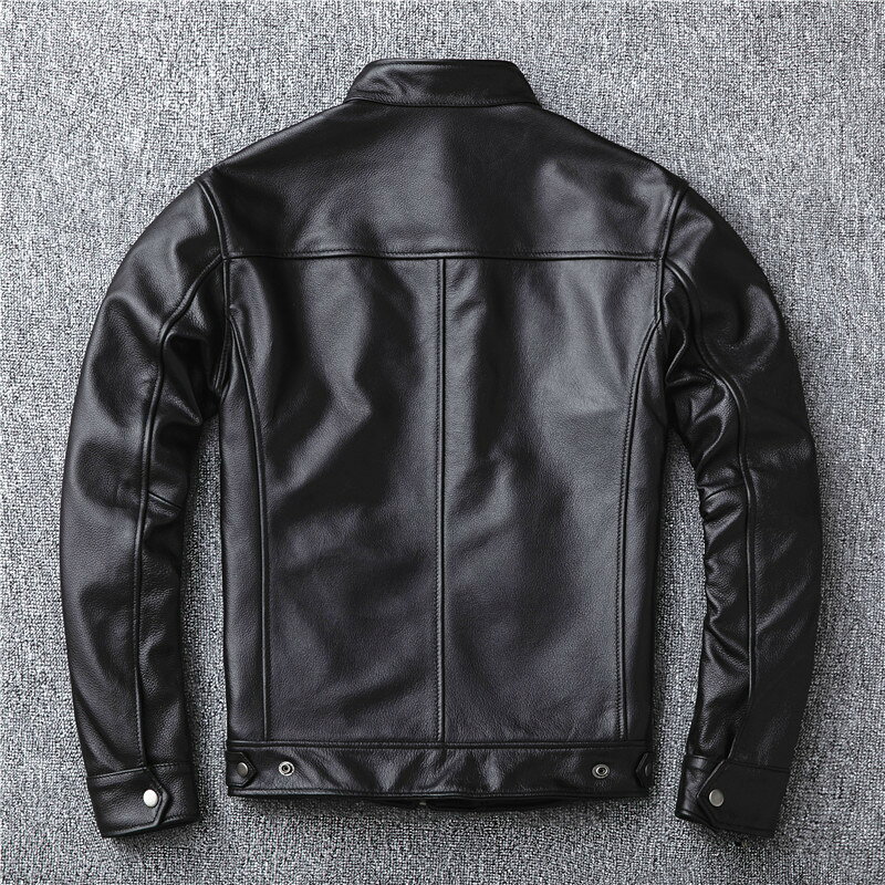 バイクジャケット 本革 メンズ レザージャケット 牛革 レザーコート ライダースジ...