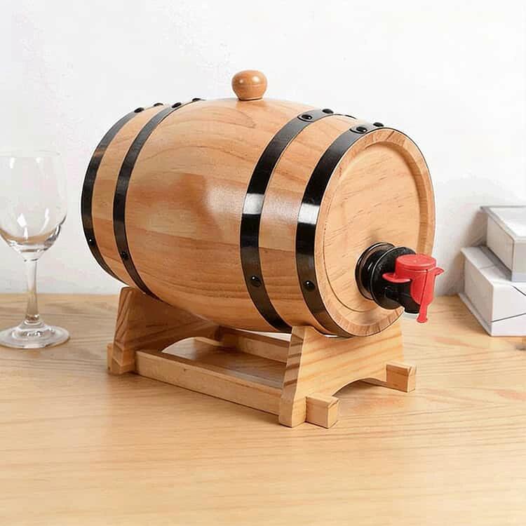 ミニオーク樽 1L ウイスキー樽ディスペンサー ミニオーク樽 1.5L 3L 木製ウイスキー樽 木製ワイン樽 オークワイン樽 家庭用 蛇口付き ワ rsshopp-10006137 RSショップ楽天市場店 サンプル画像2