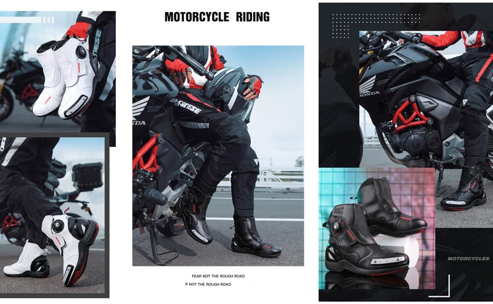 バイクシューズ バイク用ブーツ メンズ ライディングシューズ ライダース モトクロ...