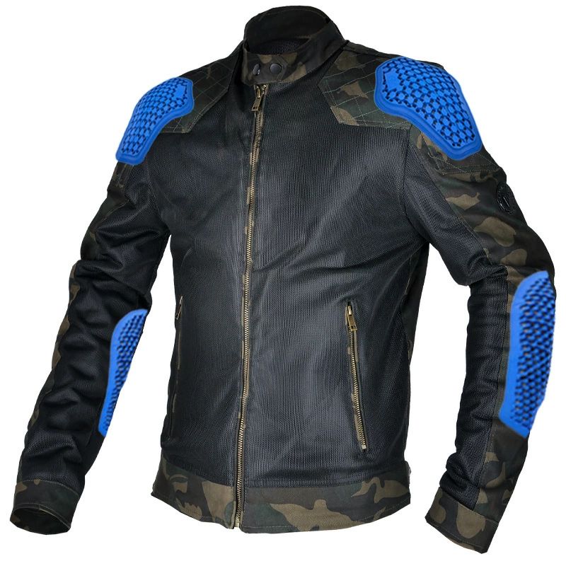 Rakuten - バイクジャケット 夏用 メッシュジャケット メンズ ライダースジャケット メッシュ レーシング服 ライディングジャケット 通気性に優れ