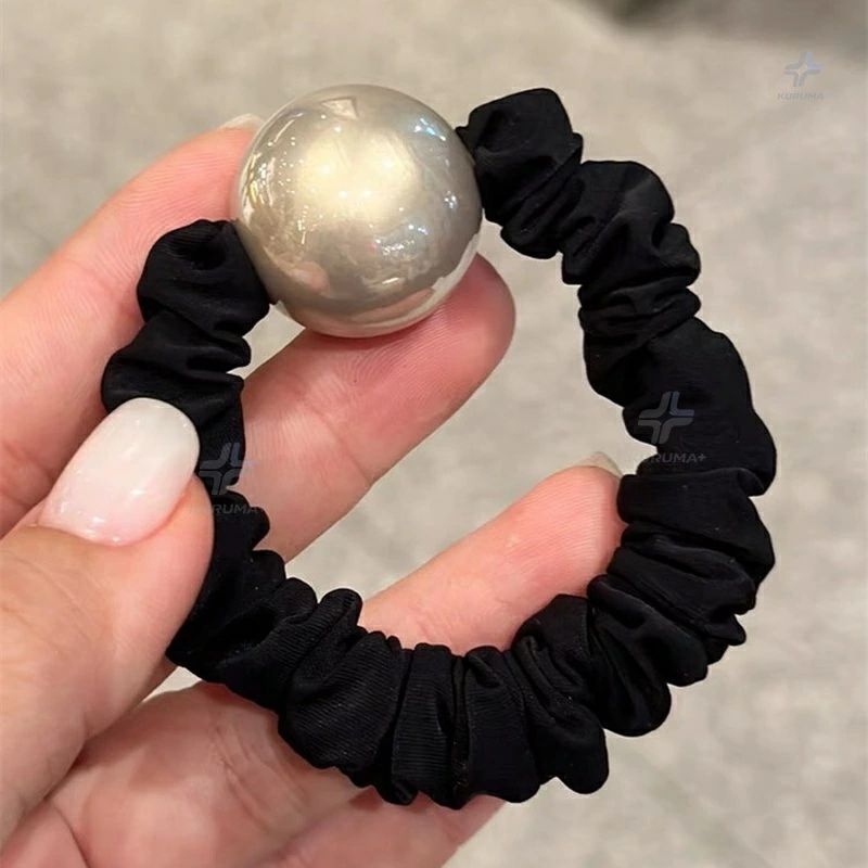 Rakuten - ヘアゴム パール 大粒 手作り 高級感 大人 おしゃれ 上品 シンプル 特別な一本 フォーマル お呼ばれ 結婚式 パーティー 記念日 プレゼン