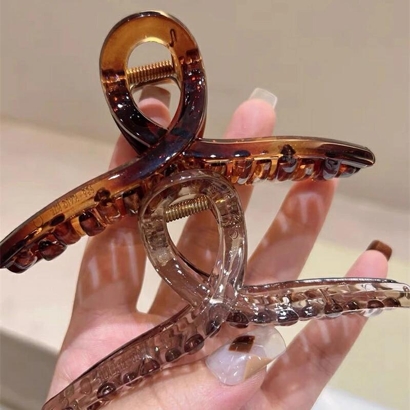 ヘアクリップ バナナクリップ 韓国 大きめ 樹脂 シンプル 大人 おしゃれ 上品 ハン...