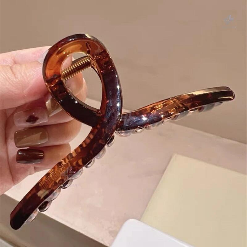 ヘアクリップ バナナクリップ 韓国 大きめ 樹脂 シンプル 大人 おしゃれ 上品 ハン...