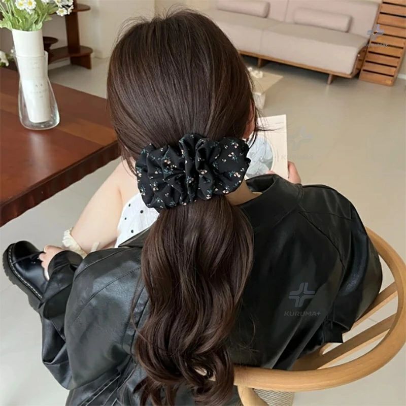 バナナクリップ ヘアクリップ 韓国 雲 モチーフ ドット デザイン 手作り風 ふんわ...