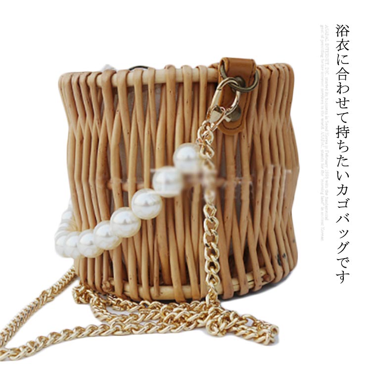 樂天商城 - レディースバッグ トートバッグ トートバッグ カゴ巾着 かごバッグ サマーバッグ ハンドバッグ 竹バッグ 天然素材 自然 ナチュラル 内布