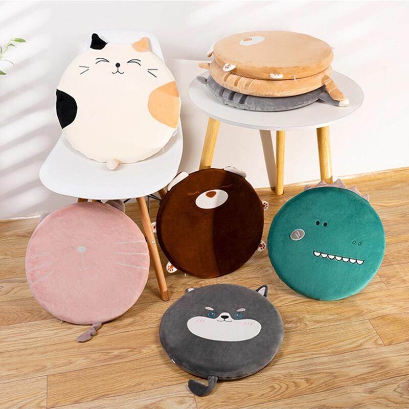Rakuten - 送料無料 座布団 クッション 40*40*4.5cm 低反発 メモリーフォーム かわいい 猫 アニマル おしゃれ フロアクッション 座ぶとん 疲れない