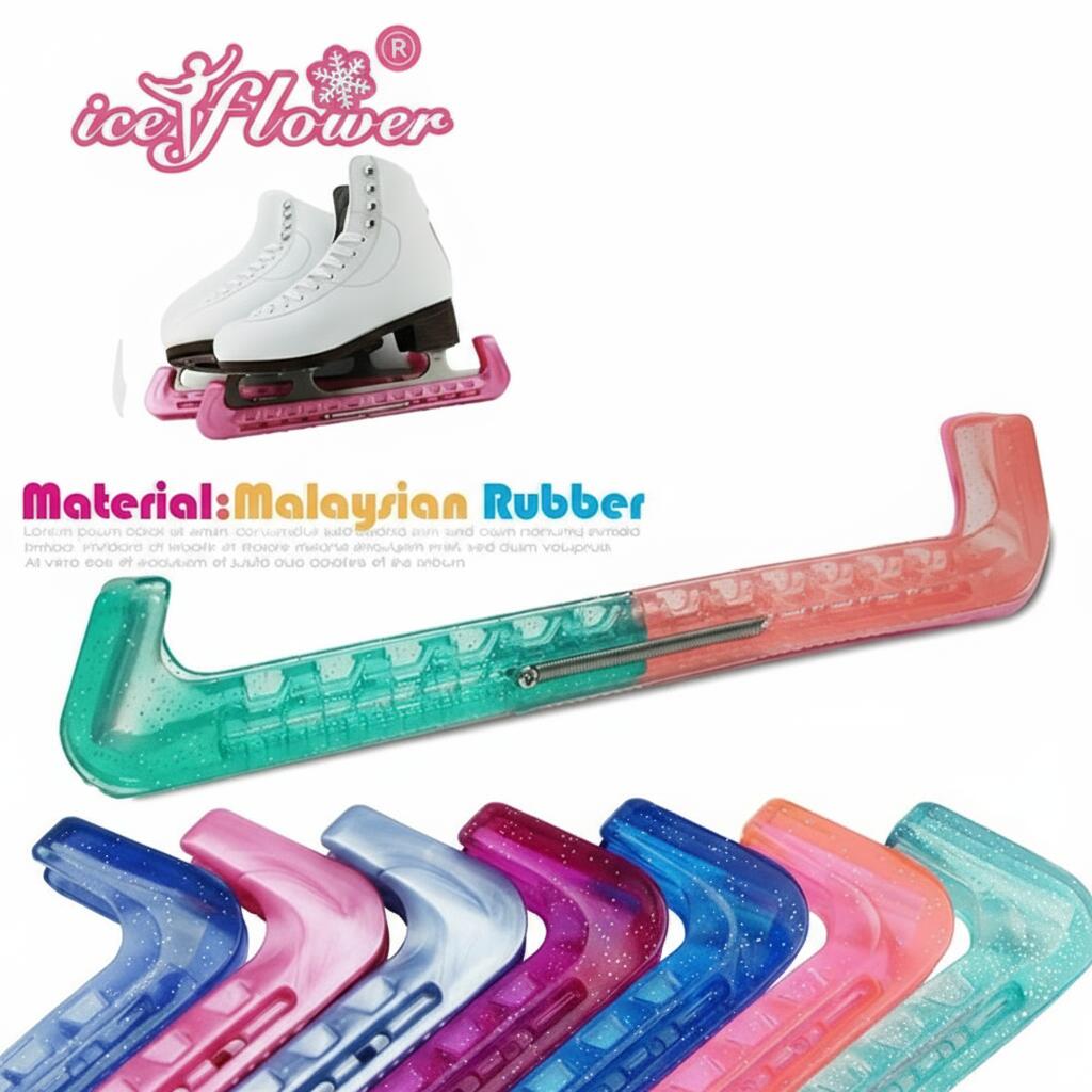 【商品スペック】 [素　材]：ポリエステル [対応ブレード]：フィギュアスケート靴 【商品特徴】 ◎豊富なカラーバリエーションで、見た目も楽しくなります。 ◎スケートを履いたままリンクサイドを歩くときに、大切なエッジを保護するハードタイプ。 ◎お手持ちのスケート靴のエッジに合わせて切ってご使用ください。