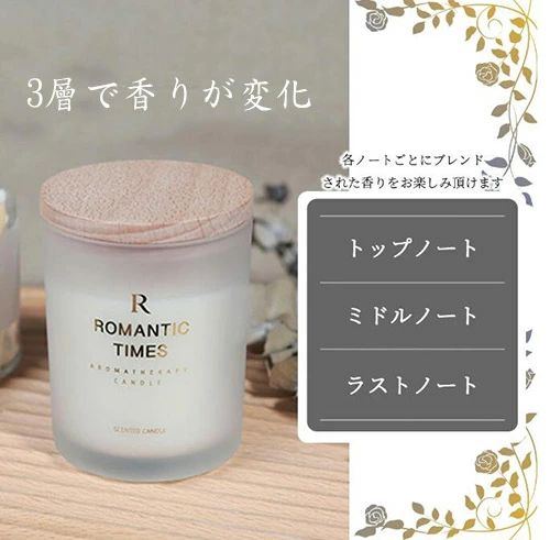 キャンドル アロマキャンドル 香り全10種 アロマ ろうそく ココナッツオイル ボタニカル 女性 母の日 ギフト プレゼント いい匂い リラ - 3