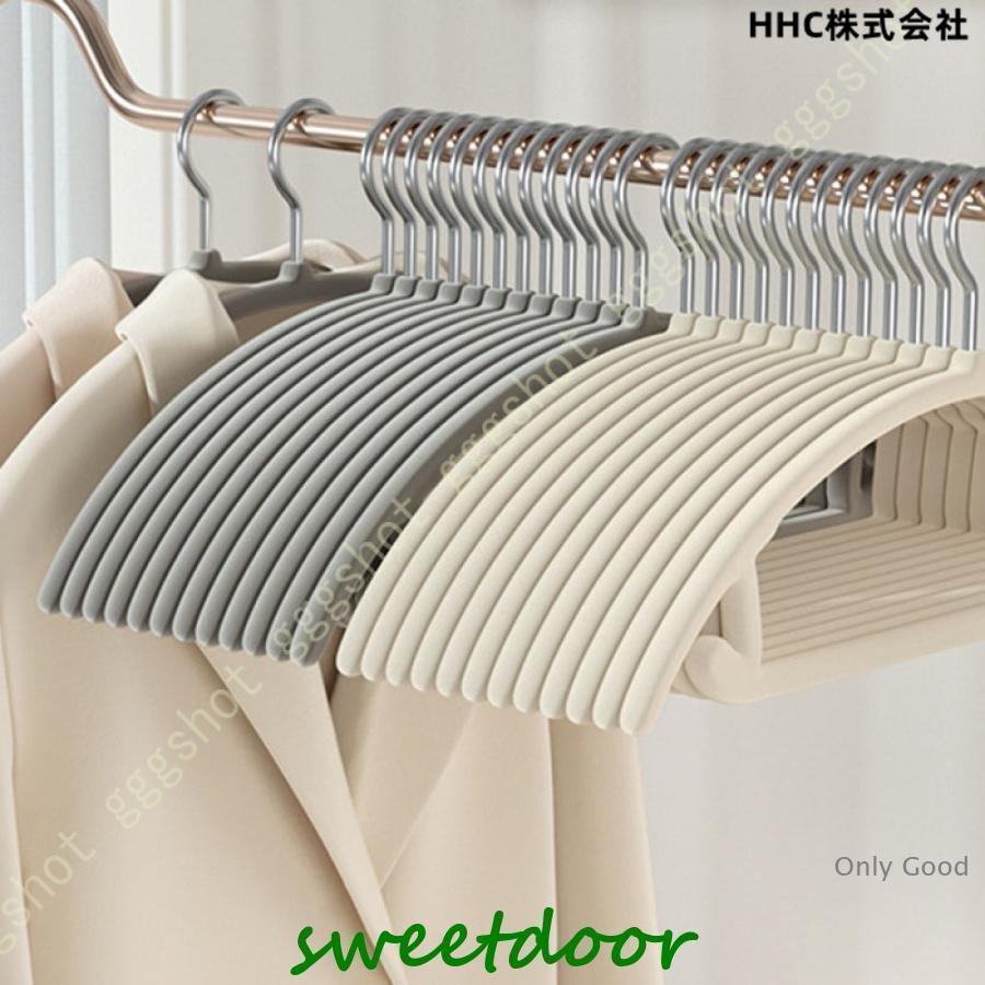 サイズset1=20本set2=30本長さ約45cm*高さ約21cm商品特徴●すべらない●跡がつかない●お洋服が変形しにくい●肩部分の歯状の凹み加工でお洋服をしっかりとキャッチ●軽くてかさばらないで収納便利跡がつきにくい肩の部分が丸く作れているので、ハンガーの跡がつきにくく、衣類を傷つけません。完璧な耐荷重ハンガーの耐荷重が約5kgで、冬はコートやセーター、ダウンを吊るすのに適しています。乾湿両用耐水性があって、錆に強く、乾湿両用として洗濯からクローゼット収納まで一貫して使えます。注意事項※色の特性上、コーティング部分に付着したホコリ等が目立ちやすくなっています、汚れた場合はうすい中性洗剤を湿した布でふいて下さい。※変色・着色の恐れがあるため、天然皮革・合皮革製品にはご使用しないで下さい。※サイズは床置き実寸のため、若干の誤差がある場合がございます。ご了承下さいませ。