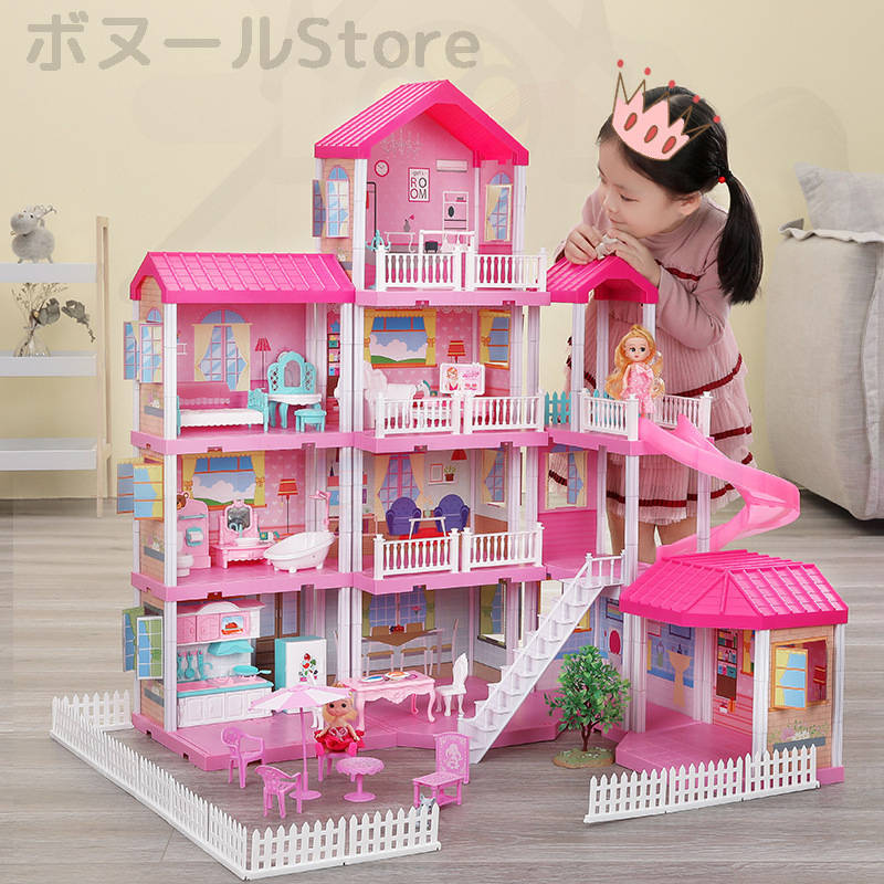 樂天商城 - ss★10 送料無料 シミュレーション プリンセス城 おもちゃ プリンセス キャッスル お城 ドールハウス用模型玩具 シュミレーションヴィラ