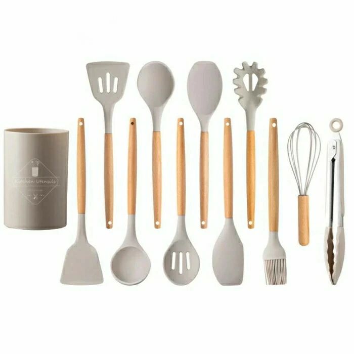 Set - キッチンツール セット 調理器具 11点セット 一人暮らし 台所用品 新居祝い 母の日プレゼント 耐熱 耐久性 木製ハンドル 和洋中料理に適