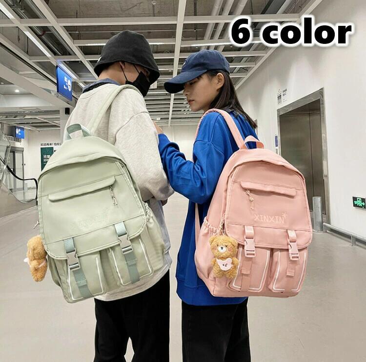 樂天商城 - リュックサック リュック バックパック 男女兼用 メンズ レディース 帆布 無地 かわいい 高校生 中学生 大容量 キャンパスバック 通学