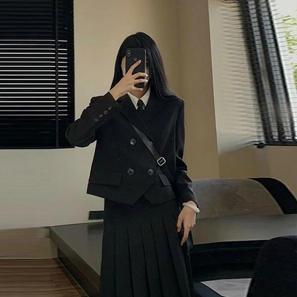 Rakuten - レディーススーツ制服 学生制服スカートスーツ長袖キャメル ブラックジュニア フォーマルお受験 結婚式 発表会 入学 通学卒業式スーツ