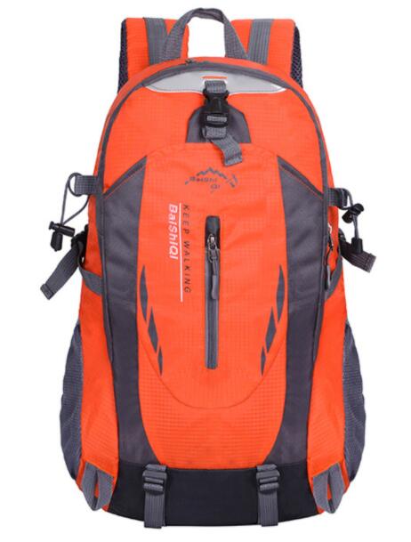 Rakuten - オレンジ色 バックパック 登山 リュック ハイキングバッグ リュックサック アウトドア 大容量 収納性 防水 防災 軽量 高通気性 多機能