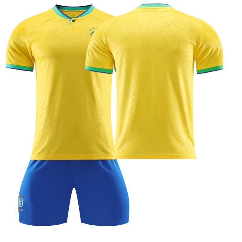 サッカーウェア レプリカユニフォームセットブラジルユニホーム10番ネイマール9チ...