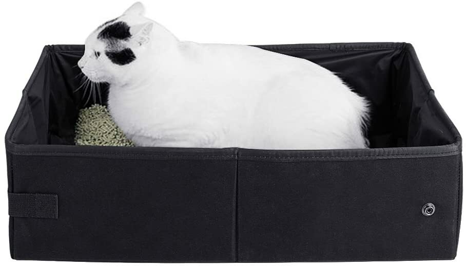 Rakuten - 猫トイレ おでかけ猫トイレ ポータブルトイレ 持ち運び便利 折りたたみ 軽量 簡易トイレ 予備トイレ おでかけ用トイレ ポータブル リッ