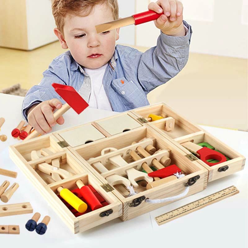 大工さん 大工 ツールボックス 工具 工具セット 知育 6歳 誕生日 プレゼント ごっ...