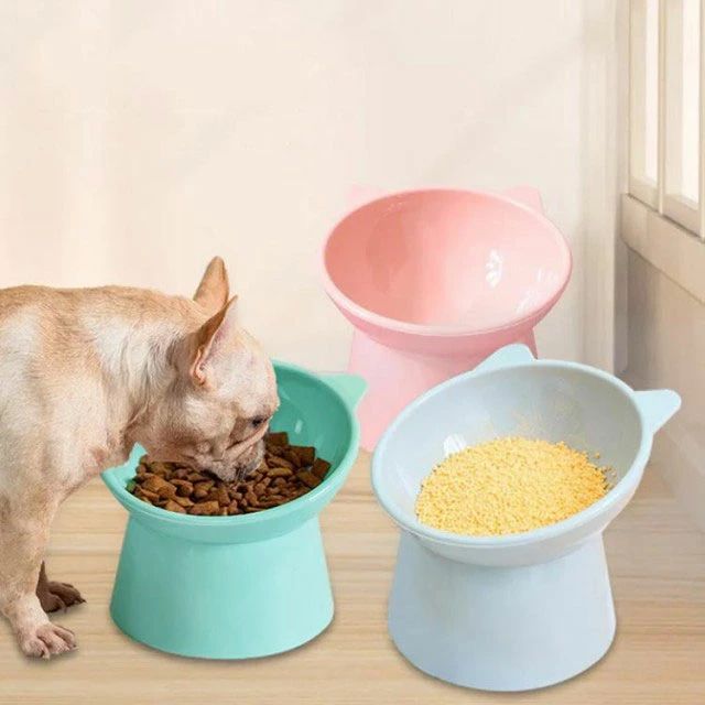 猫 食器 フードボウル 犬 犬用 餌入れ プラスチック 砕けない 猫耳 スタンド 脚付 食べやすい エサ入れ おしゃれ 猫用 ねこ 鳥 インコ