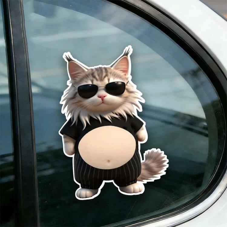 ステッカー 猫 おなかシール お腹ぷにぷにシール 柔らかいお腹 3D お腹ぷにぷにシール 立体シール ぷにぷに 3D猫 もっちりシール もちも rsshopp-10006850 RSショップ楽天市場店 サンプル画像2