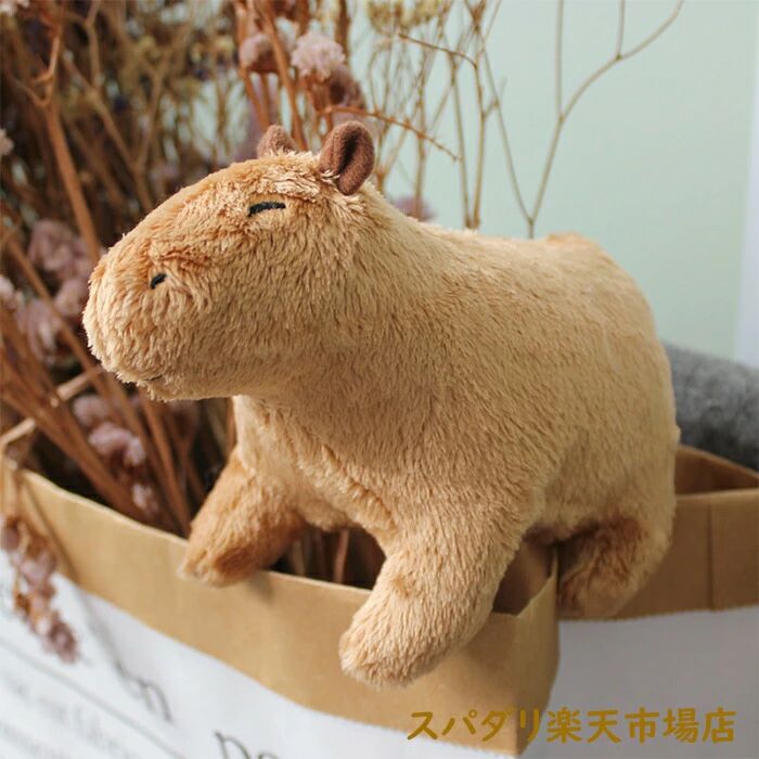 乐天商城 - カピバラ ぬいぐるみ おもちゃ 誕生日プレゼント 男の子 女の子 誕生日 プレゼント 小学生 動物 ぬいぐるみ キャラクター グッズ こど