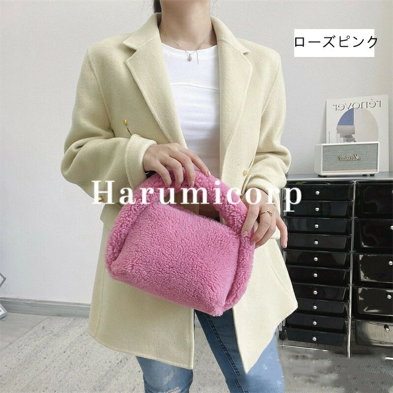 Rakuten - ファーバッグ トートバッグ レディースバック もこもこボア 可愛い ショルダーバッグ バッグ フェイクファー 冬物 手提げ かばん ハン