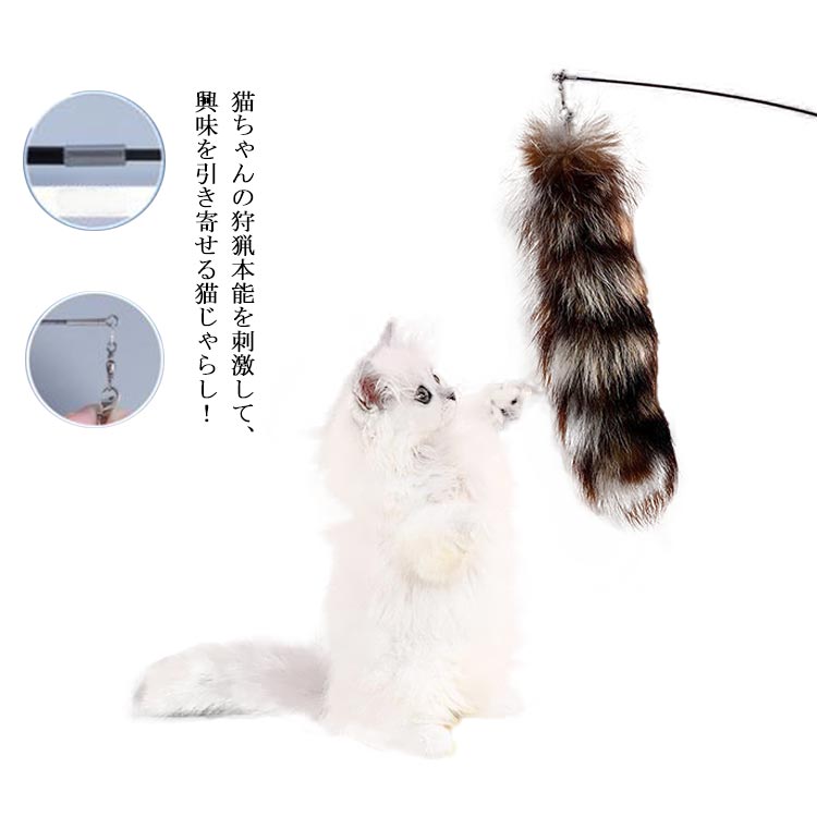 樂天商城 - ペット 猫 ペット用品 釣り竿タイプ 猫じゃらし おもちゃ 棒型猫じゃらし ねこじゃらし ネコじゃらし 運動不足 ストレス解消 可愛い 伸