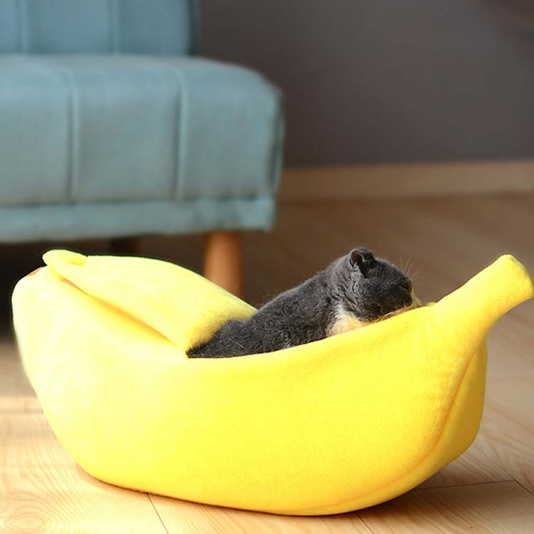 犬の巣 ペットベッド ドッグベッド ペットハウス 猫用 小型犬 ペット用品 かわいい ふわふわ バナナ 保温ドーム型 ペット用ベッド寝具 rsshopp-10015304 RSショップ楽天市場店 サンプル画像3