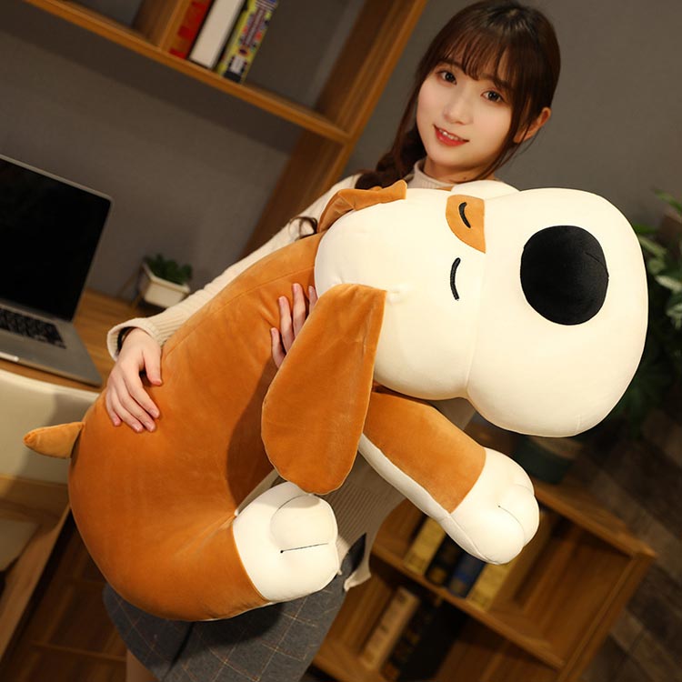 送料無料 50/75/90cm 抱き枕 犬 クッション 枕 イヌ 動物 ぬいぐるみ 柔らかい 横向き寝 ロングクッション 女の子 プレゼント 子供 おも [2]