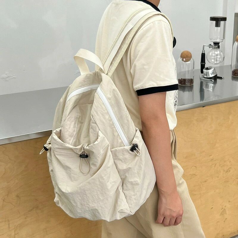 樂天商城 - リュック ギャザー ポケット リュックサック ナイロン 軽いリュック レディース 軽量 無地 かわいい 可愛い オシャレ ナイロンリュック