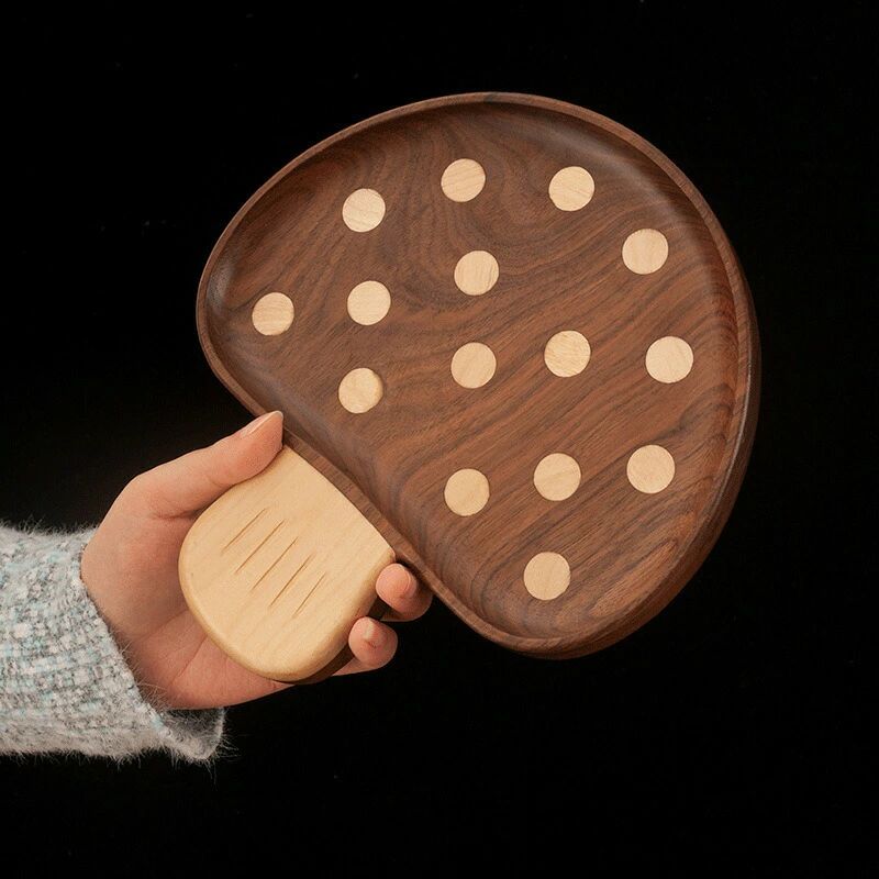 キノコ皿 木製トレー 可愛いおしゃれデザイン ...の紹介画像2