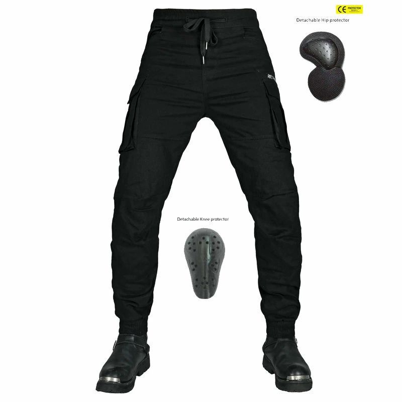 樂天商城 - バイク用パンツ メンズ カーゴパンツ バイク用 ライディングパンツ プロテクター付き ライダースパンツメンズ用 ジョガーパンツ 裾リブ