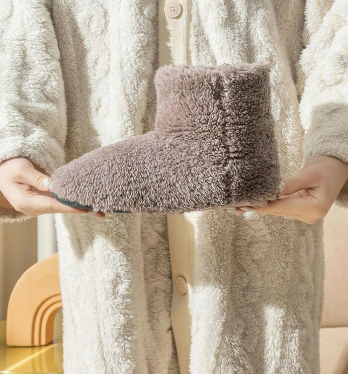 Rakuten - ルームシューズ モコモコ 洗える 底面防水 洗える もこもこ スリッパ 室内 滑り止め 静音 あったかスリッパ 男女兼用 防寒対策 ルームブ