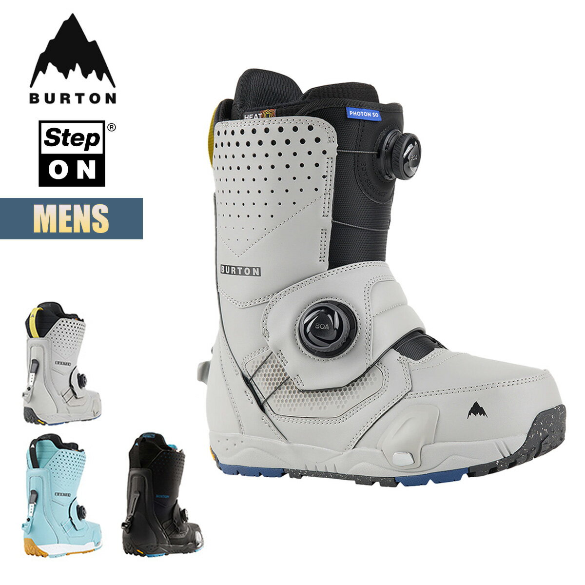 【お買い物マラソンP10倍】バートン ステップオン ブーツ メンズ 23-24 Burton フォトン ワイド W24JP-202471 Mens Photon Step On Snowboard Boots Wide スノーボードブーツ アジアンフィット 幅広 ダイヤル式 ダブルボア スノーボードギア 2023-2024 正規品