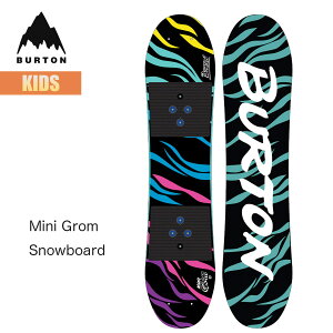 バートン スノーボード 板 キッズ 23-24 Burton ミニグロムスノーボード フラットトップ W24JP-236001 Kids Mini Grom Snowboard 100 男の子 女の子 ボーイズ ガールズ 子供 こども 初めてのスノーボード スノボ 2023-2024 正規品