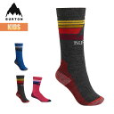 バートン 靴下 キッズ 23-24 Burton エンブレム ミッドウェイト ソックス W24JP-100721 Kids Emblem Midweight Sock スノーボードソックス ウインターソックス 厚手 くつ下 くつした 子供 こども 速乾 防臭 スノボ 2023-2024 正規品