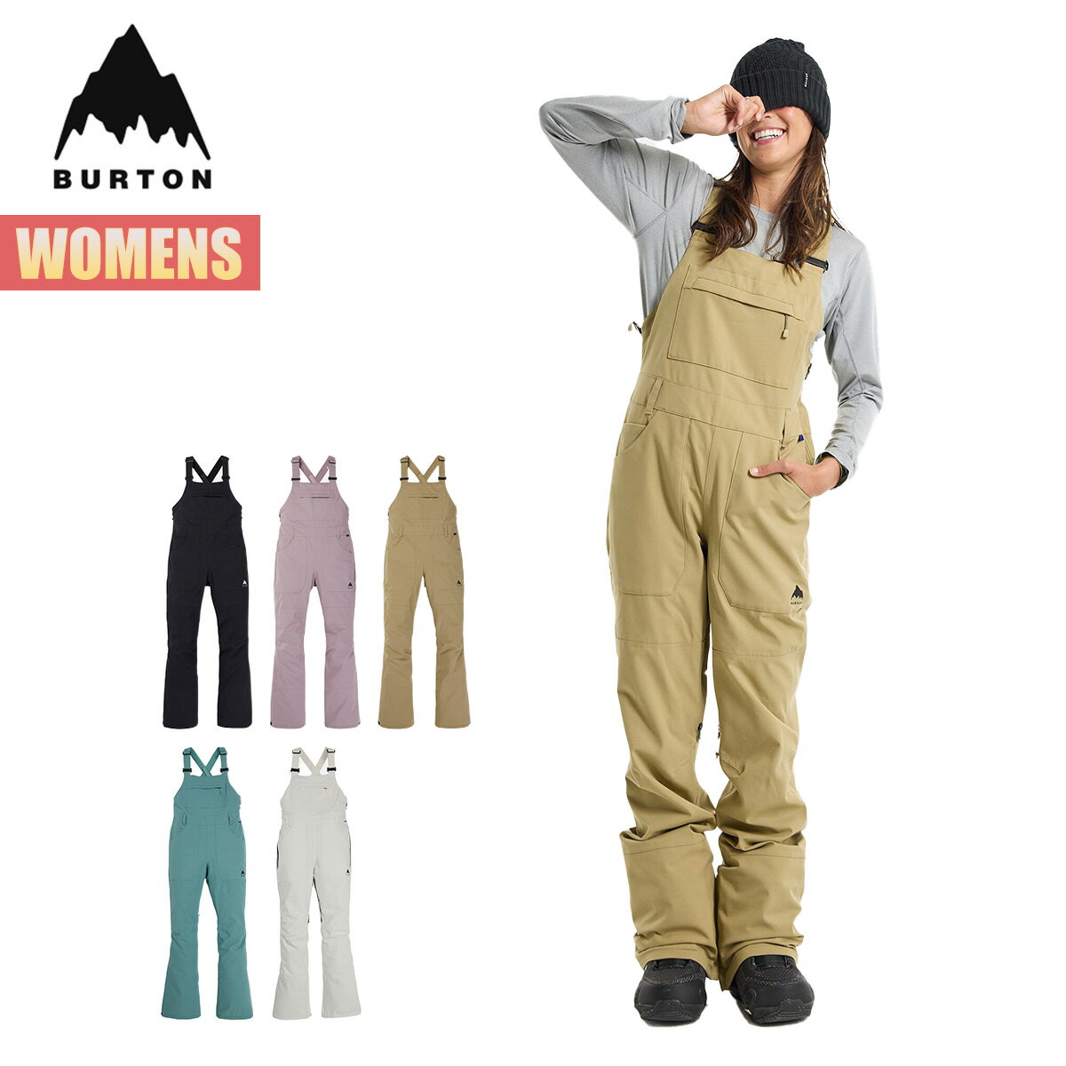 バートン スノーボードウェア レディース ビブパンツ 23-24 Burton アバロン W24JP-171431 Womens Avalon Bib Pant ウィメンズ スノーボードパンツ ハイトップパンツ スノーパンツ 2023-2024 正規品