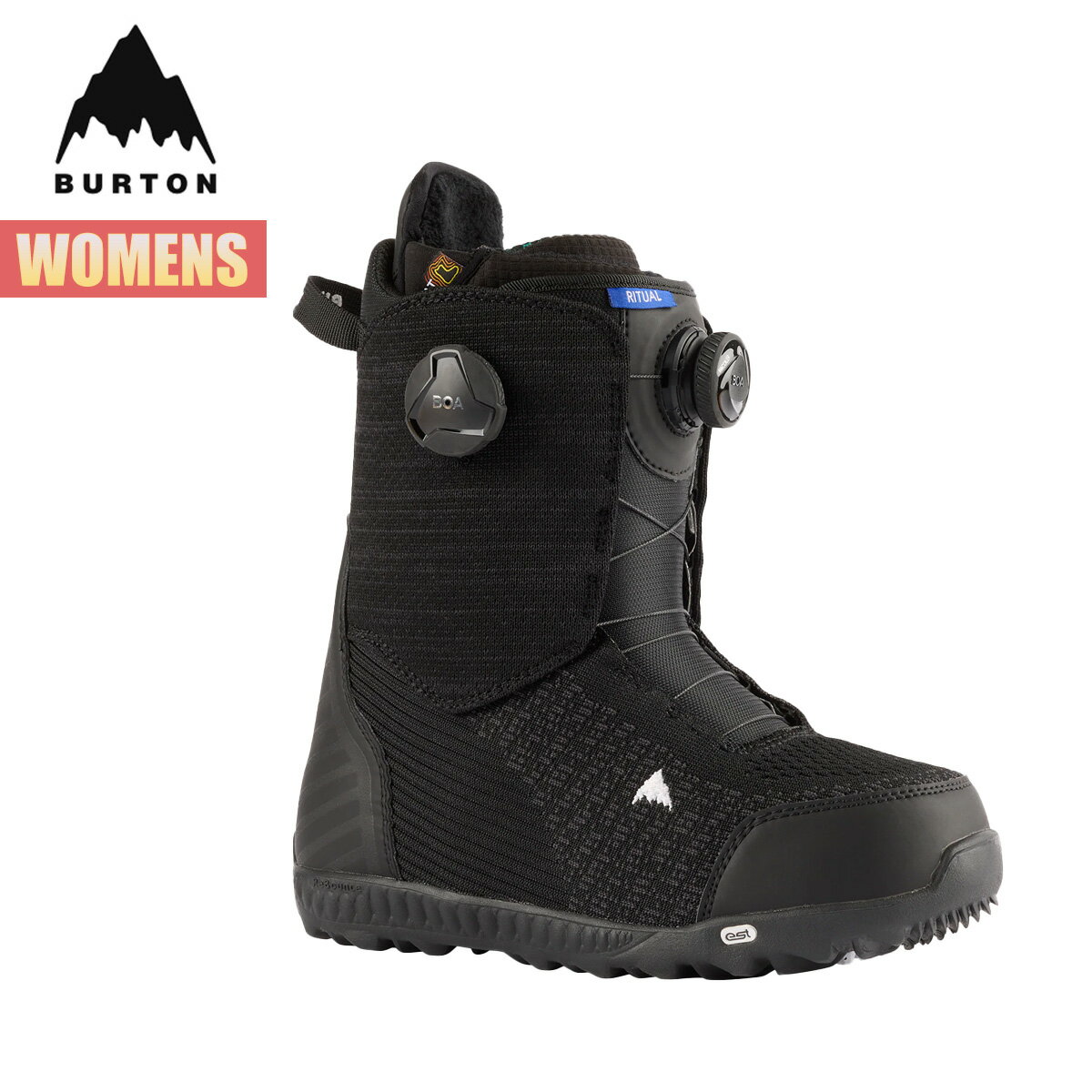【お買い物マラソンP5倍】バートン スノーボードブーツ レディース 24-25 Burton リチュアル ボア W25JP-171251 Womens Ritual BOA Snowboard Boots ウィメンズ ダイヤル式 ダブルボア スノーボードギア 2024-2025 正規品