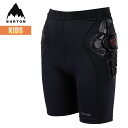 【エントリーでP10倍】バートン ケツパット キッズ 24-25 Burton インパクト ショーツ プロテクター W25JP-102871 Kids Impact Shorts ケツパッド 怪我防止 怪我予防 スノーボード スノボ 2024-2025 正規品