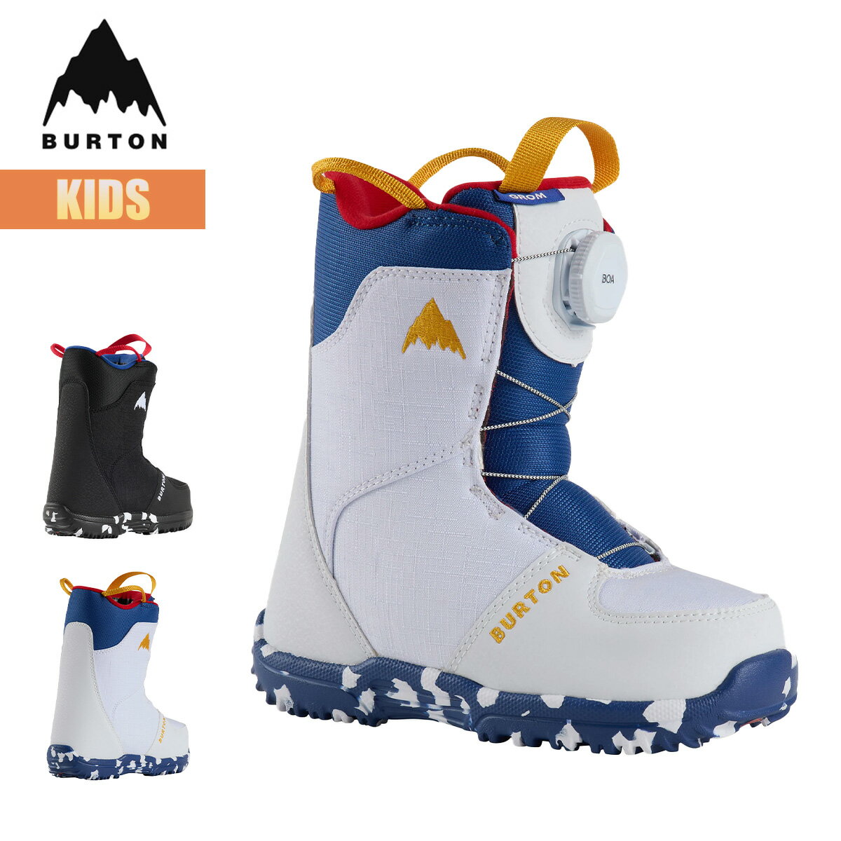 【お買い物マラソンP5倍】バートン スノーボードブーツ キッズ 25-26 Burton グロム ボア W26JP-150891 Kids Grom BOA Snowboard Boot ダイヤル式 ボアシステム 子供 こども スノーボード スノボ スノーボードギア 2025-2026 正規品