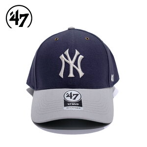 47 フォーティーセブン キャップ 帽子 ユニセックス ニューヨーク・ヤンキース キャンパス Yankees ’47 CAMPUS MVP 調節可能 ユニフォーム ヴィンテージ チームロゴ CAMPC17GWS メジャーリーグ アメリカ NY 2023 正規品