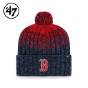 47 フォーティーセブン ニットキャップ ビーニー 帽子 ユニセックス 47BRAND ボストン レッドソックス カフニット ネイビー Red Sox Cascade Cuff Knit Navy 野球チーム ボンボン ボーダー メジャーリーグ CSCDF02ACE-NYA 2024 正規品(4)